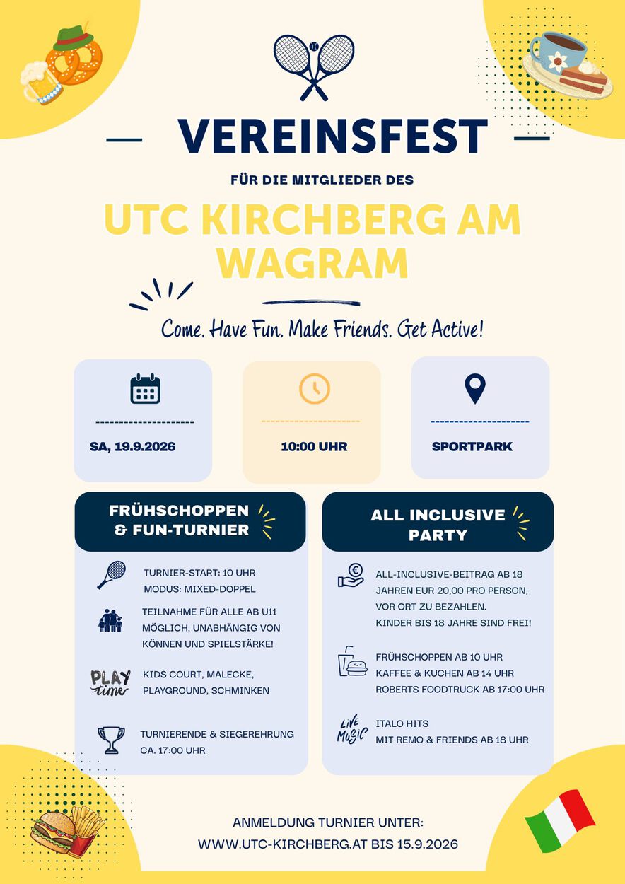 Vereinsfest für alle Mitglieder